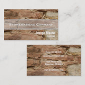 Steinmetz Visitenkarte (Vorne/Hinten)