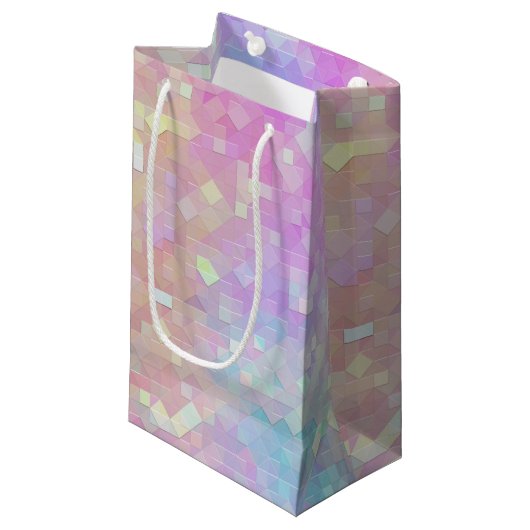 Steinmosaik: Kleine Geschenktüte (Vorderseite Schrägansicht)