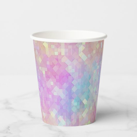 Steinmosaik: Pappbecher (Rückseite)