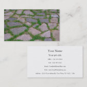 Steinmosaikpatio entsteint hübsches natürliches visitenkarte (Vorne/Hinten)