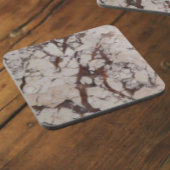 Steinmuster aus weißem Marmor Untersetzer