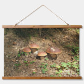 Steinpilz Wandteppich Mit Holzrahmen (Vorne)