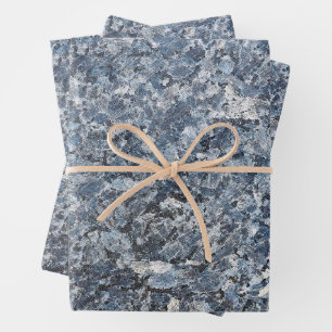 Steinplattenstruktur Geschenkpapier Set