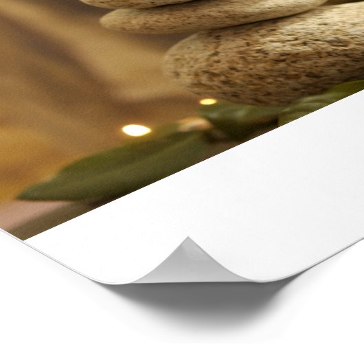 Steinpyramide Poster (Ecke)