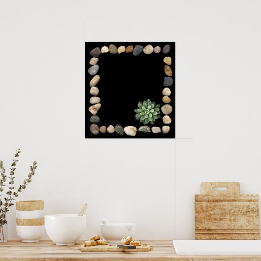 Steinrahmen und Kalkstein1 Poster (Küche)