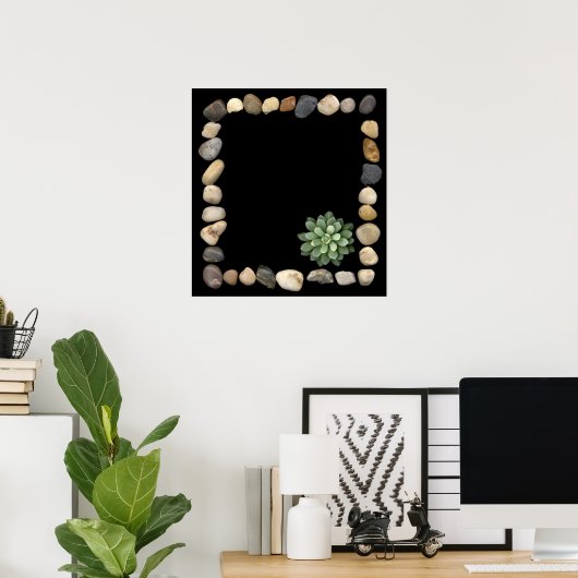 Steinrahmen und Kalkstein1 Poster (Heimbüro)