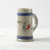 Steins Frosted Bierkrug: Prost Bierglas (VorderseiteRechts)
