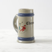 Steins Frosted Bierkrug: Prost Bierglas (Vorderseite Links)