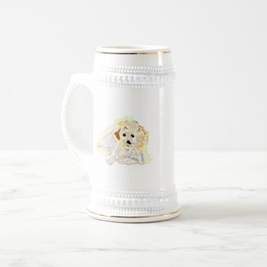 Steins : Golden Retriever Bierglas (Vorderseite Links)