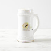 Steins : Golden Retriever Bierglas (VorderseiteRechts)
