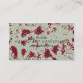 Steinsahneplanetenabdeckung Visitenkarte (Rückseite)