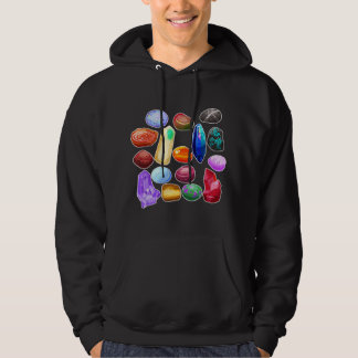 Steinsammler Bunte Steinsammlung Mineralien G Hoodie