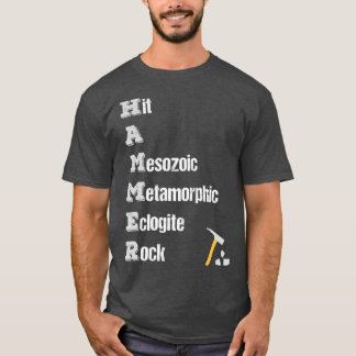 Steinsammler Geologe Werkzeuge Steinsucher Hammer T-Shirt