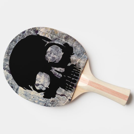 Steinschädel Tischtennis Schläger (Seitenansicht)