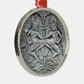 Steinschnitzen der kambodschanischen Tänzer Ornament Aus Metall (Rechts)