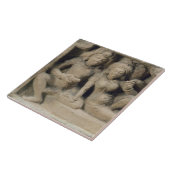 Steinschnitzen der Liebhaber, die ein Tanz Fliese (Seite)