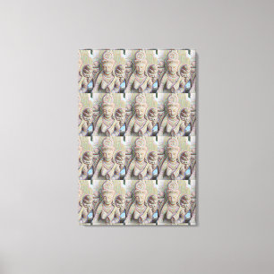 Steinschnitzereien Leinwanddruck