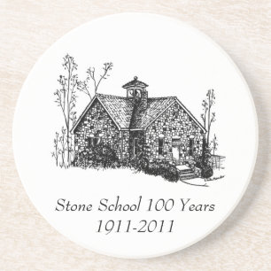 Steinschule 100 Jahre Untersetzer- Sandstein Untersetzer