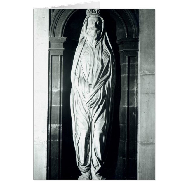 Steinskulptur von John Donne in seinem Leichentuch (Vorne)