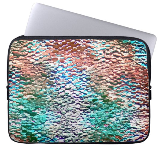 Steinsockel mit rustikalem Mörtel und Splint Laptopschutzhülle (Vorderseite)