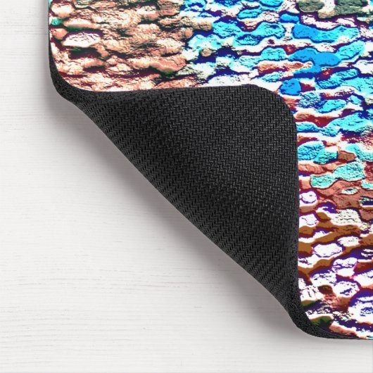 Steinsockel mit rustikalem Mörtel und Splint Mousepad (Ecke)