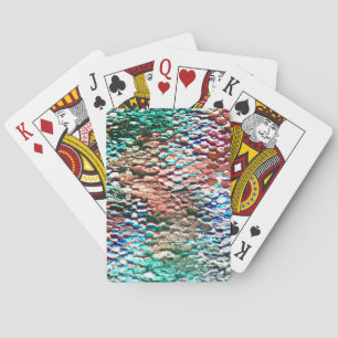 Steinsockel mit rustikalem Mörtel und Splint Spielkarten