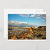 Steinstrand auf der Insel Pag in Kroatien Postkarte (Vorne/Hinten)