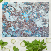 Steinstruktur Bio Marmorgeologie Geschirrtuch (Gefaltet)
