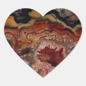 Steinstruktur Herz-Aufkleber (Vorderseite)