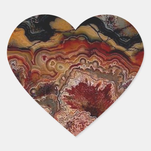 Steinstruktur Herz-Aufkleber (Vorderseite)