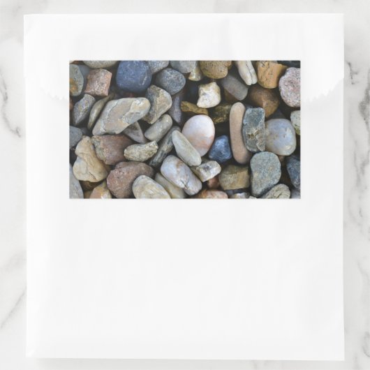 Steinstruktur Rechteckiger Aufkleber (Tasche)