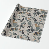 Steinterrazzo-Muster Geschenkpapier (Ungerollt)