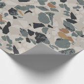 Steinterrazzo-Muster Geschenkpapier (Ecke)