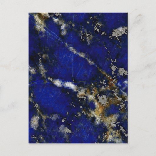 Steintextur: Lapis lazuli Postkarte (Vorderseite)