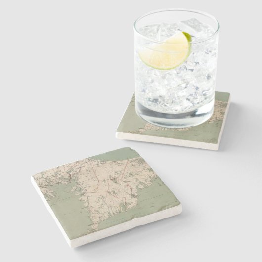 SteinUntersetzer der Cape- Codkarten-4 (Seitenansicht)