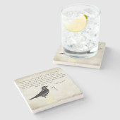 SteinUntersetzer Edgar Allen Poe (Seitenansicht)