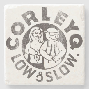 SteinUntersetzer mit CorleyQ Logo