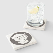 SteinUntersetzer mit Pitmaster Logo (Seitenansicht)