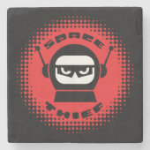 SteinUntersetzer mit Raum-Dieb-Logo (Vorderseite)