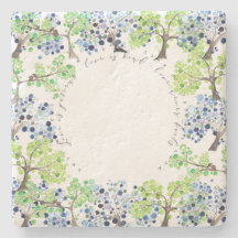 SteinUntersetzer - romantischer Wald