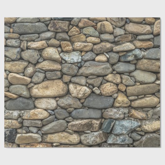 Steinwand Geschenkpapier (Flach)