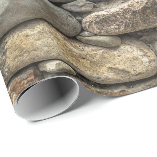 Steinwand Geschenkpapier (Rolleneckpunkt)