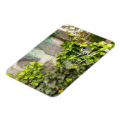 Steinwand mit Reben - flexibel anpassbar Magnet (Linke Seite)