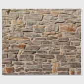 Steinwand rustikale Textur Hintergrund Geschenkpapier (Flach)