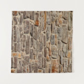 Steinwand rustikale Textur Hintergrund Wandteppich (Vorderseite (Horizontal))