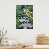 Steinwanderweg im Park Poster (Küche)