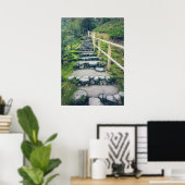 Steinwanderweg im Park Poster (Heimbüro)