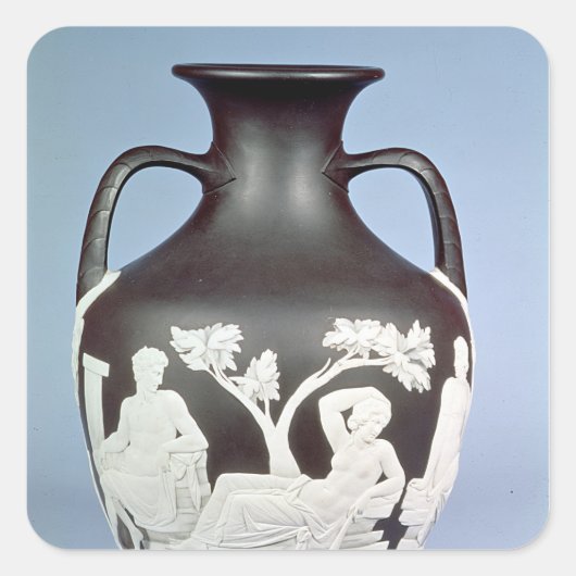 Steinware, Kopie der Portland Vase Quadratischer Aufkleber (Vorderseite)