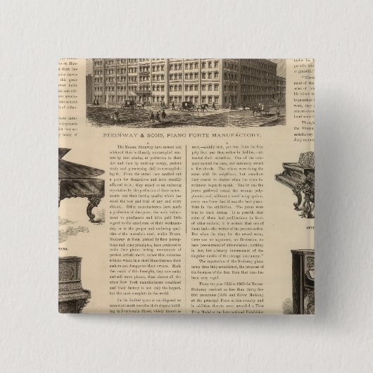 Steinway and Sons, Piano Manufacturers Button (Vorderseite)