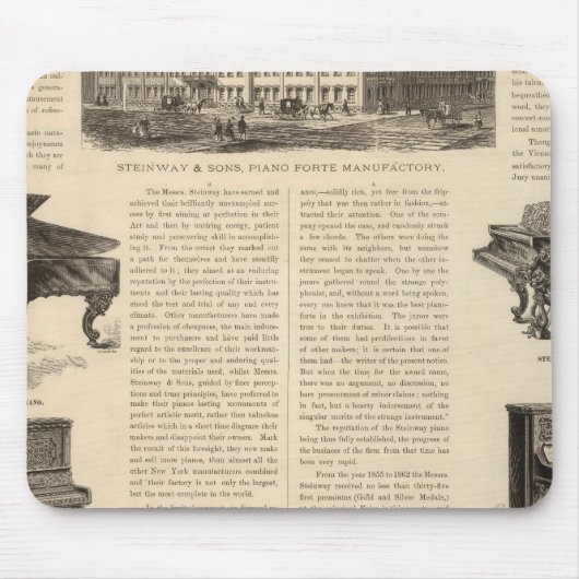 Steinway and Sons, Piano Manufacturers Mousepad (Vorne)